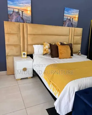 Modern Beds With Overlapping Headboard