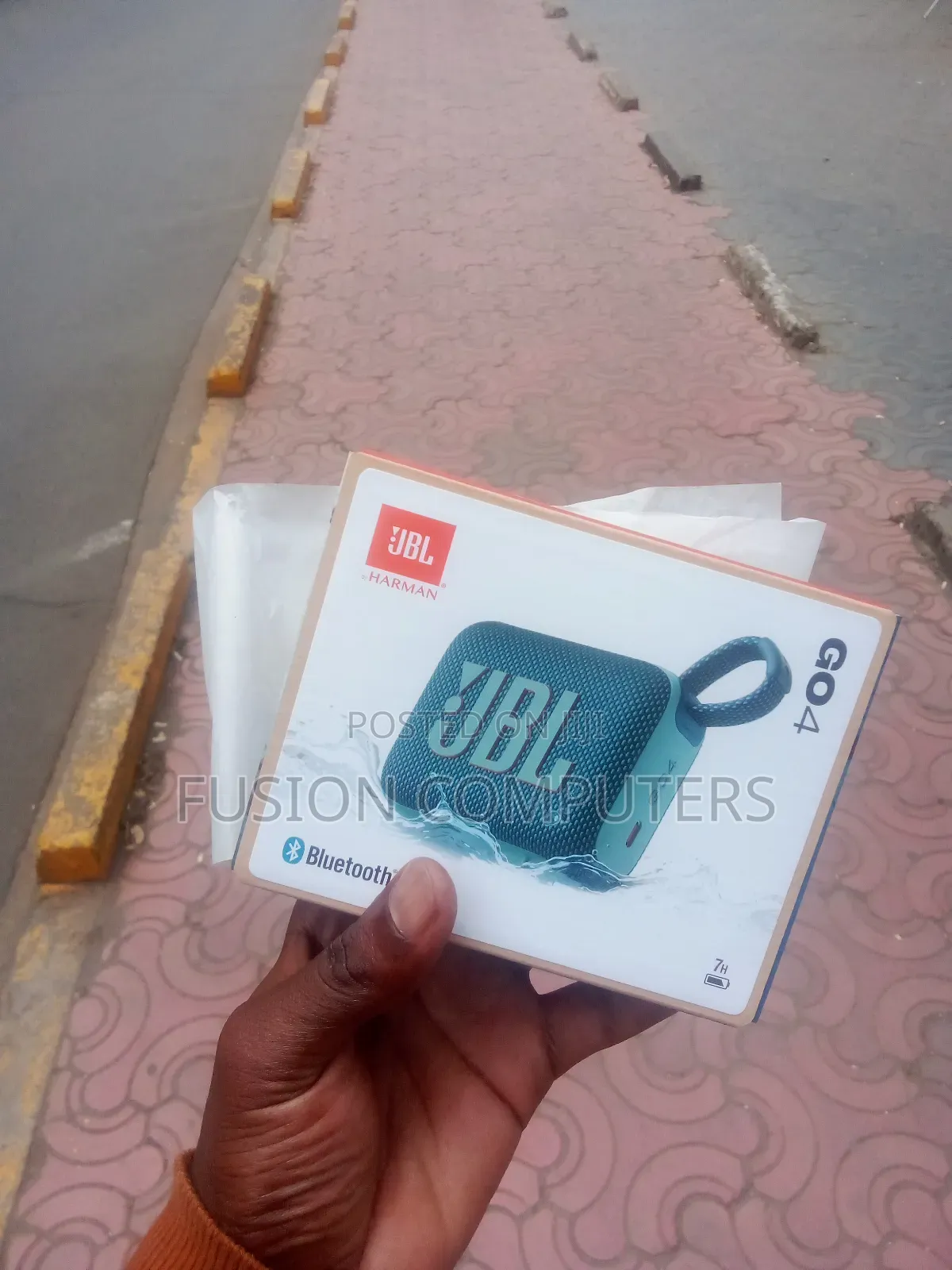 JBL Go4 Bluetooth Portable Waterproof Speaker, 4.2w Blue