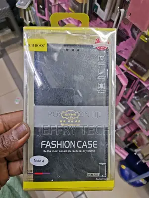 Universal Leather Flip Case for Infinix Note 4 - Black
