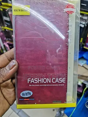 Universal Leather Flip Cover for Infinix Hot 11 Play -Red