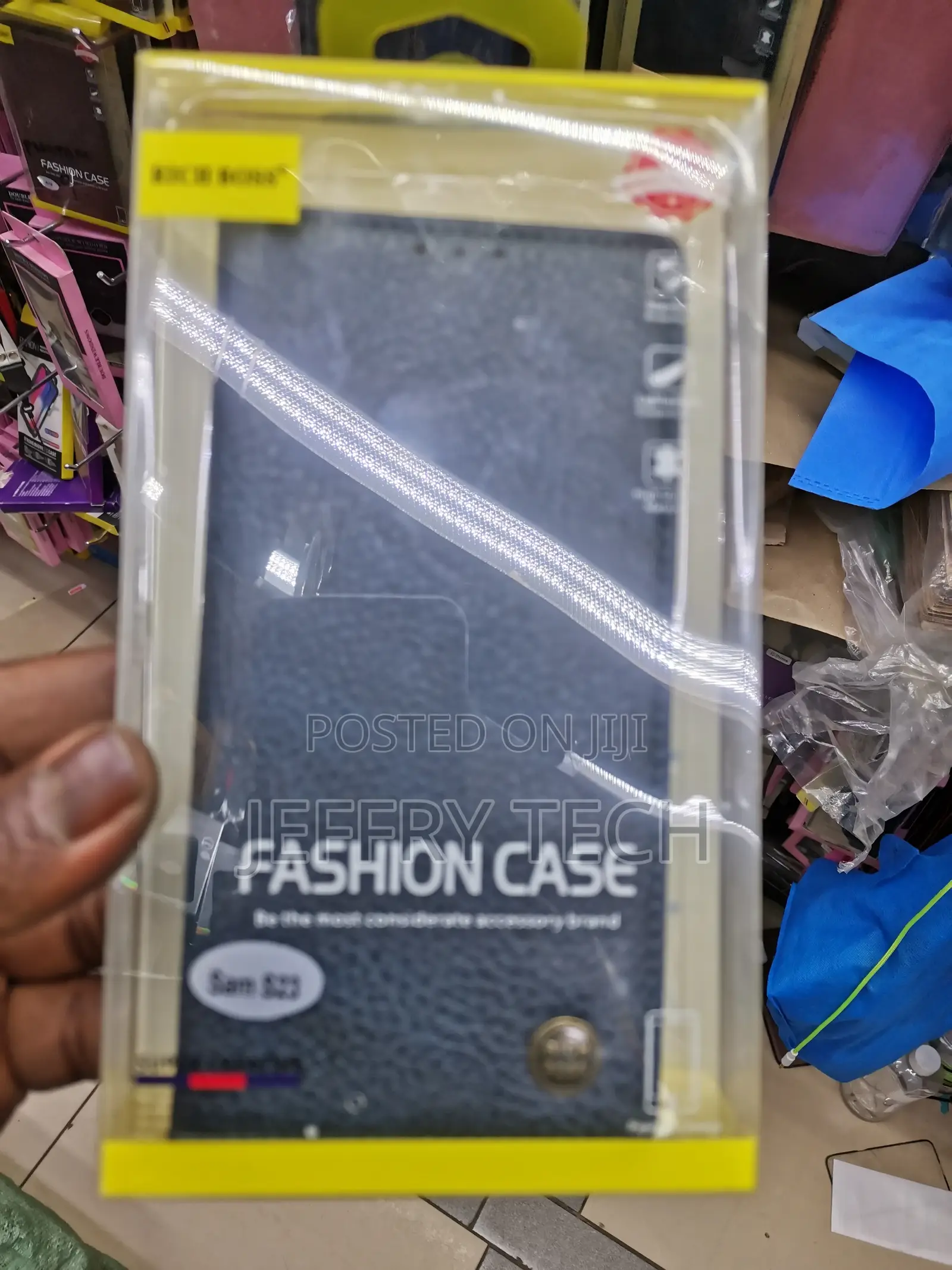 Universal Leather Flip Case for Samsung Galaxy S23 -Black