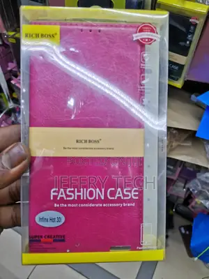 Universal Leather Flip Case for Infinix Hot 30 I -Pink