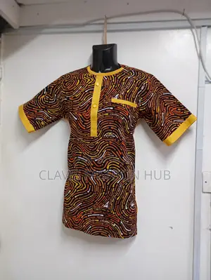 Short Sleeved Men Mustard Shirt