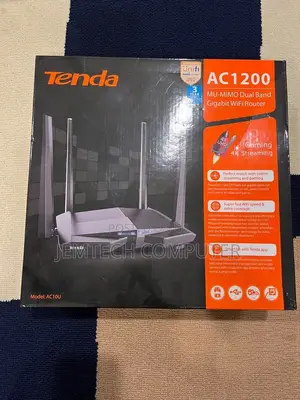 Tendaac1200 Gigabit Wifi AC10 Gaming Streaming Router