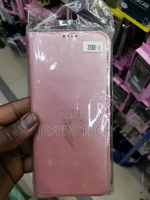 Universal Leather Flip Phone Case for Infinix Zero 8 -Pink