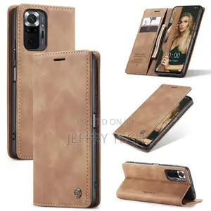 Xiaomi Redmi Note 10 Pro Retro Flip Leather Wallet Case Brow