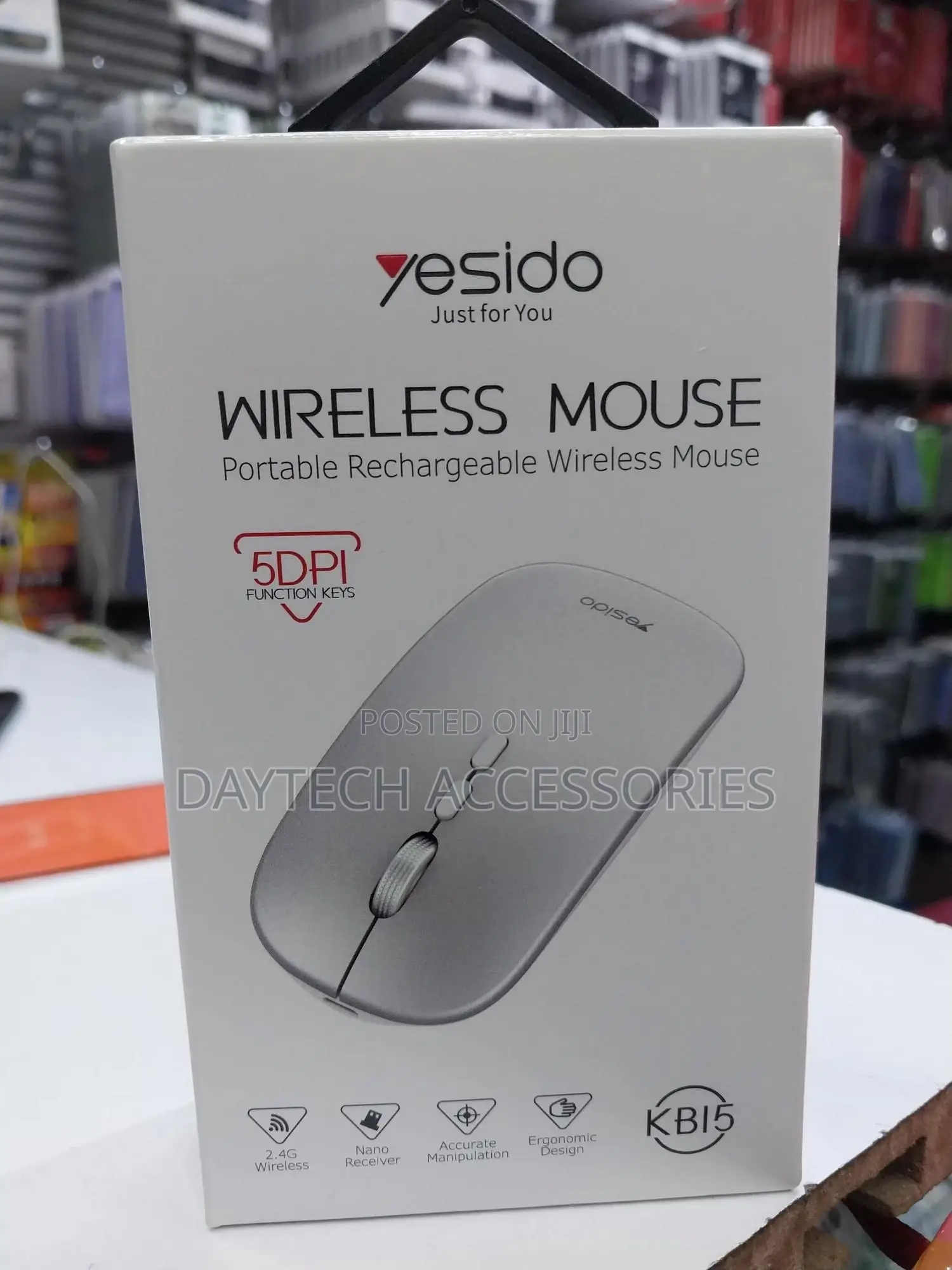 Yesido 2.4g Wireless Mouse, Ergonomic Design Streamlined