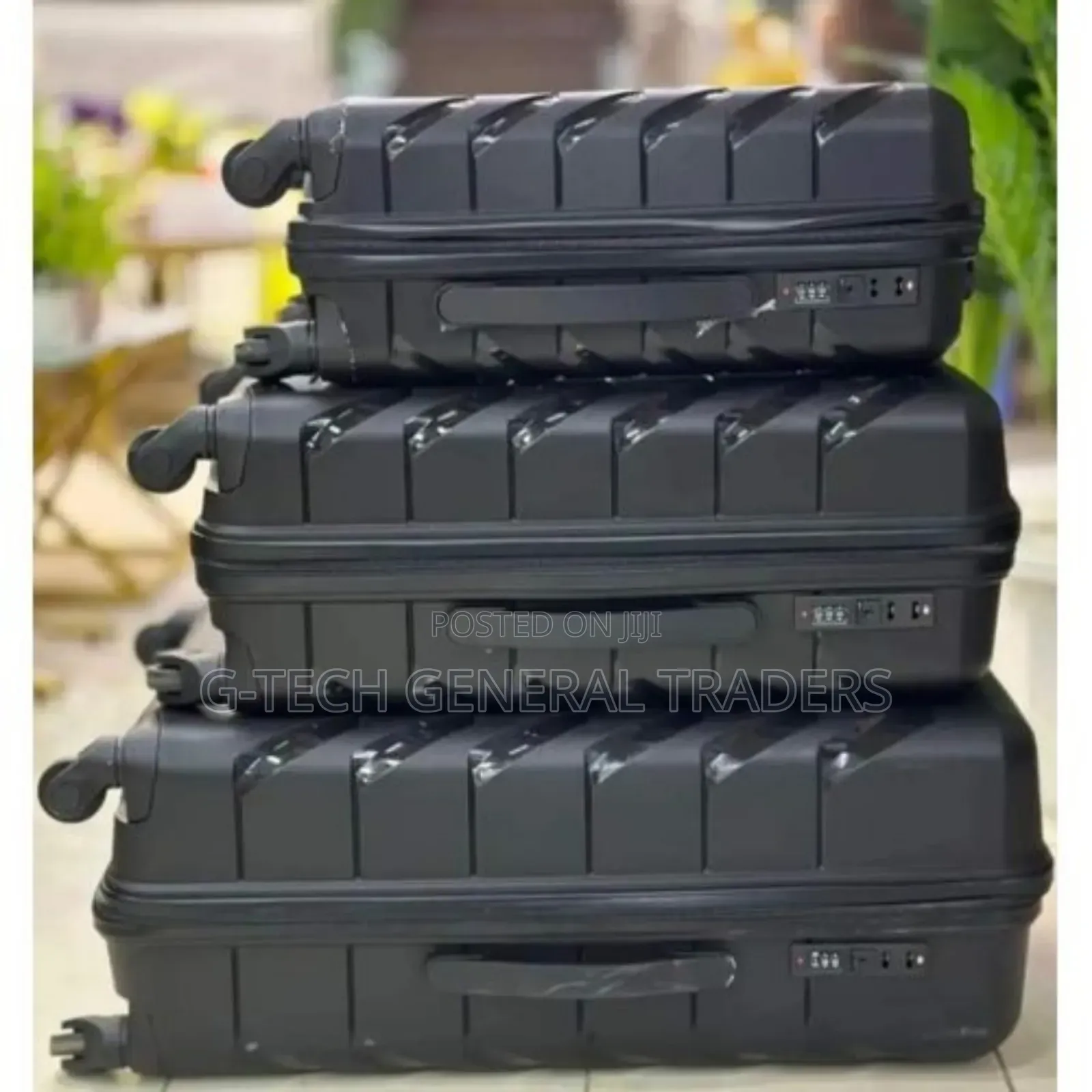 Suitcase; 3in1 Heavy Gauge Luxurious Rubber Suitcase