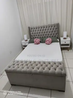 Modern,Stylish 5 by 6 Chester Bed/Tufted Bed