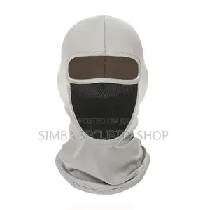 Light Grey Mask Windproof Dustproof Hat Helmet Liner Cap