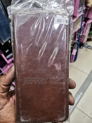 Universal Leather Flip Case for Samsung Note 9 Pro -Brown