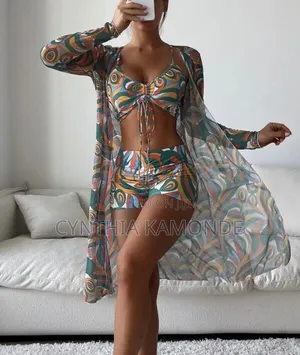 Bikini Set With Kimono