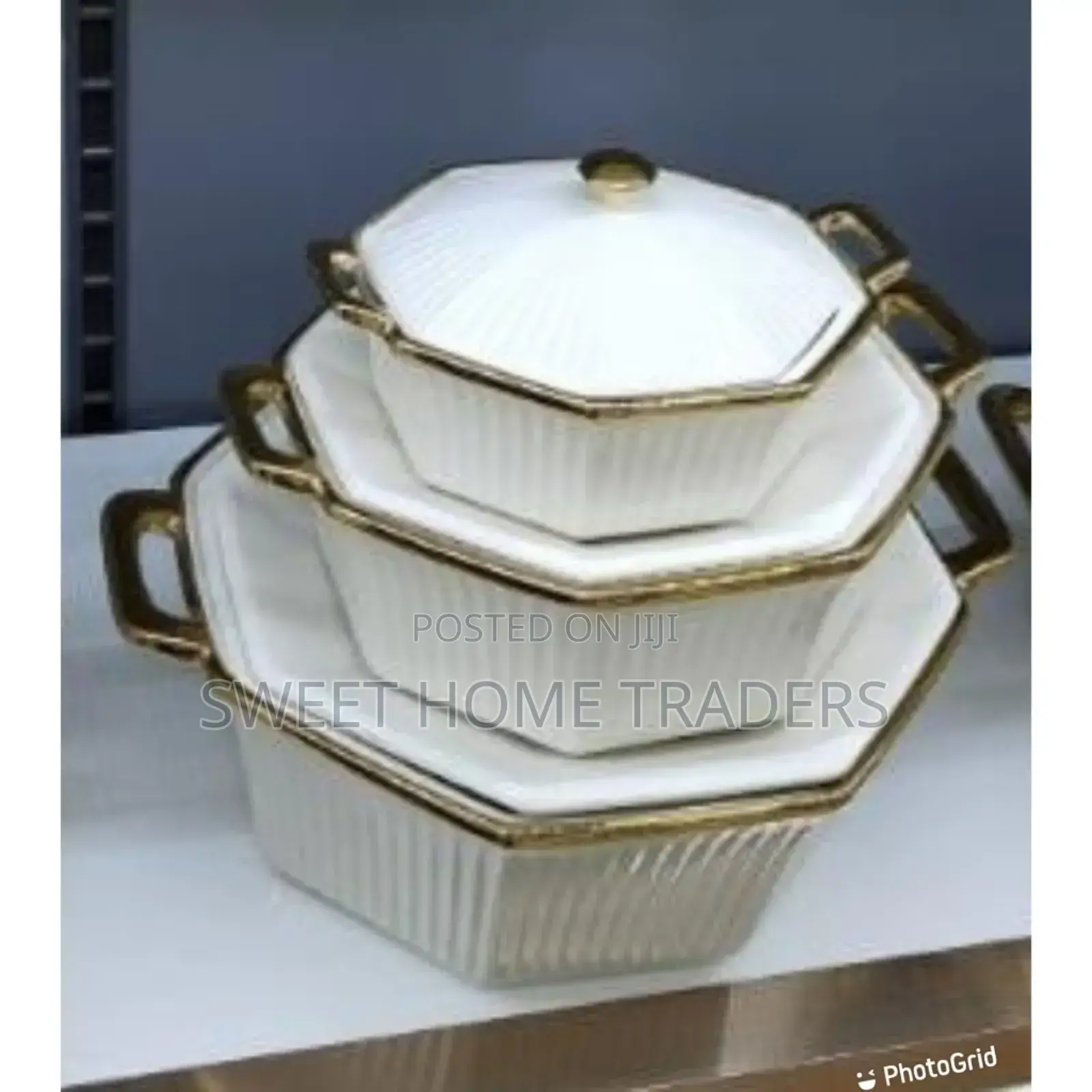 3 PCS Ceramic Soup Pot 3pcs