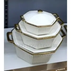 3 PCS Ceramic Soup Pot 3pcs