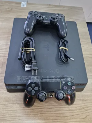 Ps4 Slim With 2 Game Controllers (Pads]