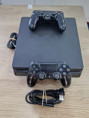 Ps4 Slim With 2 Game Controllers (Pads]