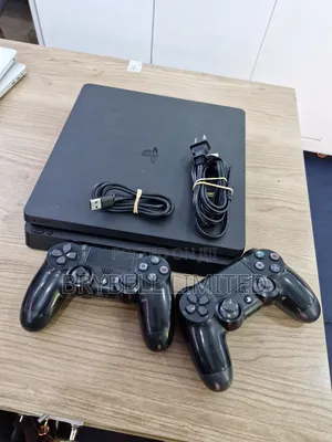 Ps4 Slim With 2 Game Controllers (Pads]