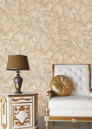 Plain Wallpaper- Brown Textured
