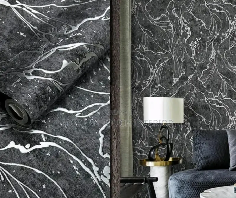 Black Patterned Wallpaper