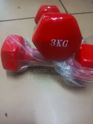 Neoprene 3kgs Coated Dumbells-