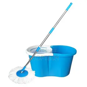 Blue Spin Mop With Extra Mop