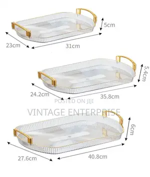*Acrylic 3pc Tray Set*