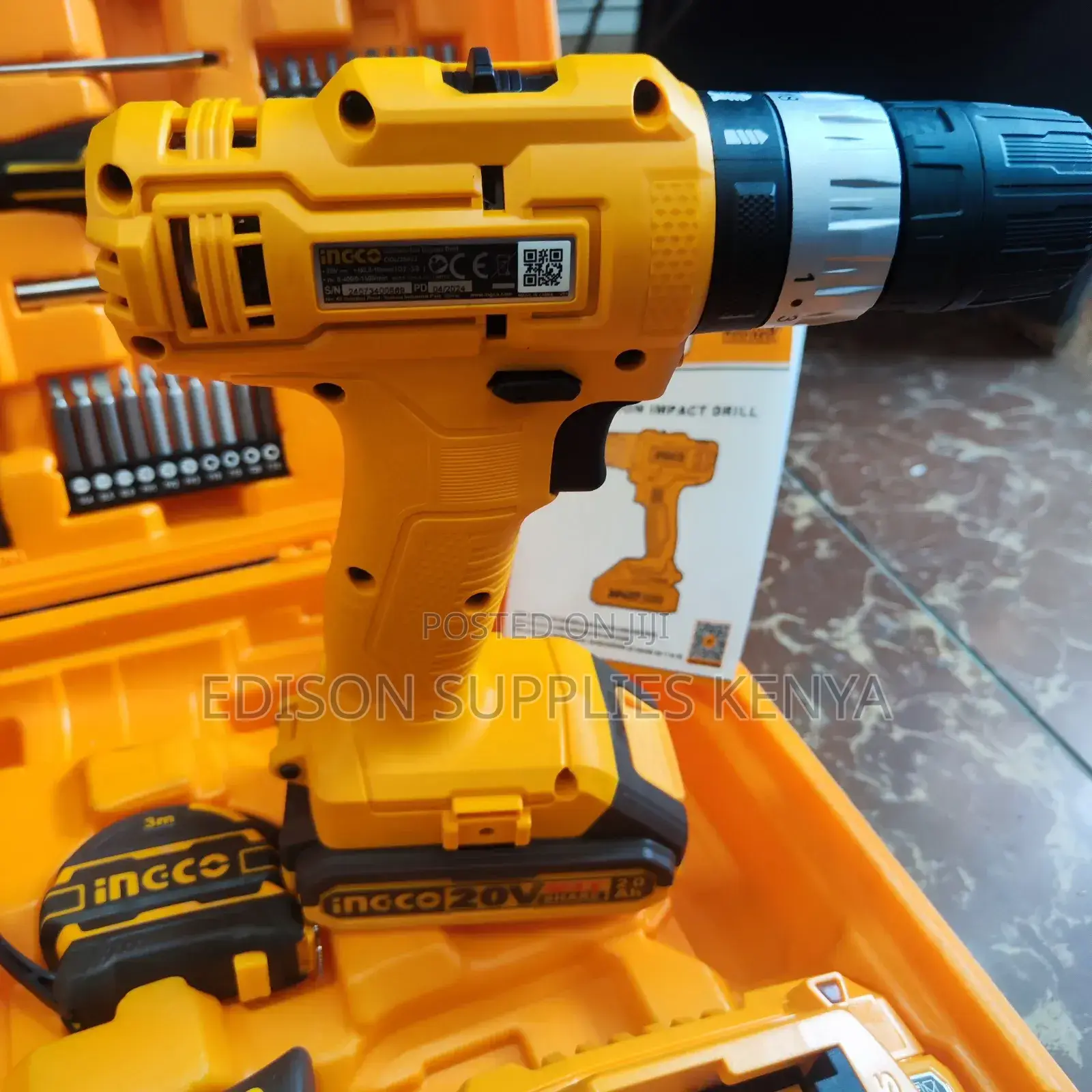 Ingco Cordless Drill Tools Set 165pcs Toolset Tool Boxes