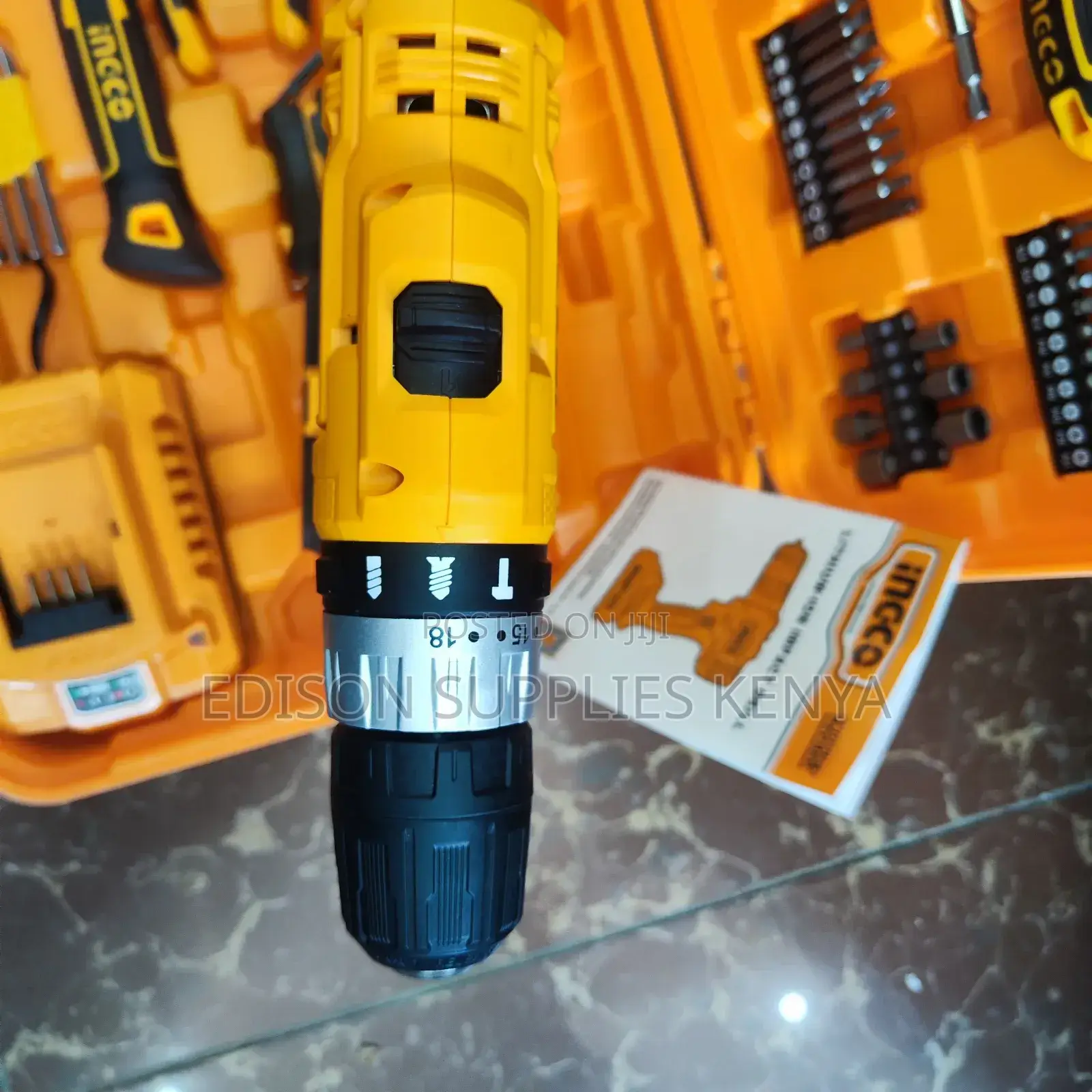 Ingco Cordless Drill Tools Set 165pcs Toolset Tool Boxes