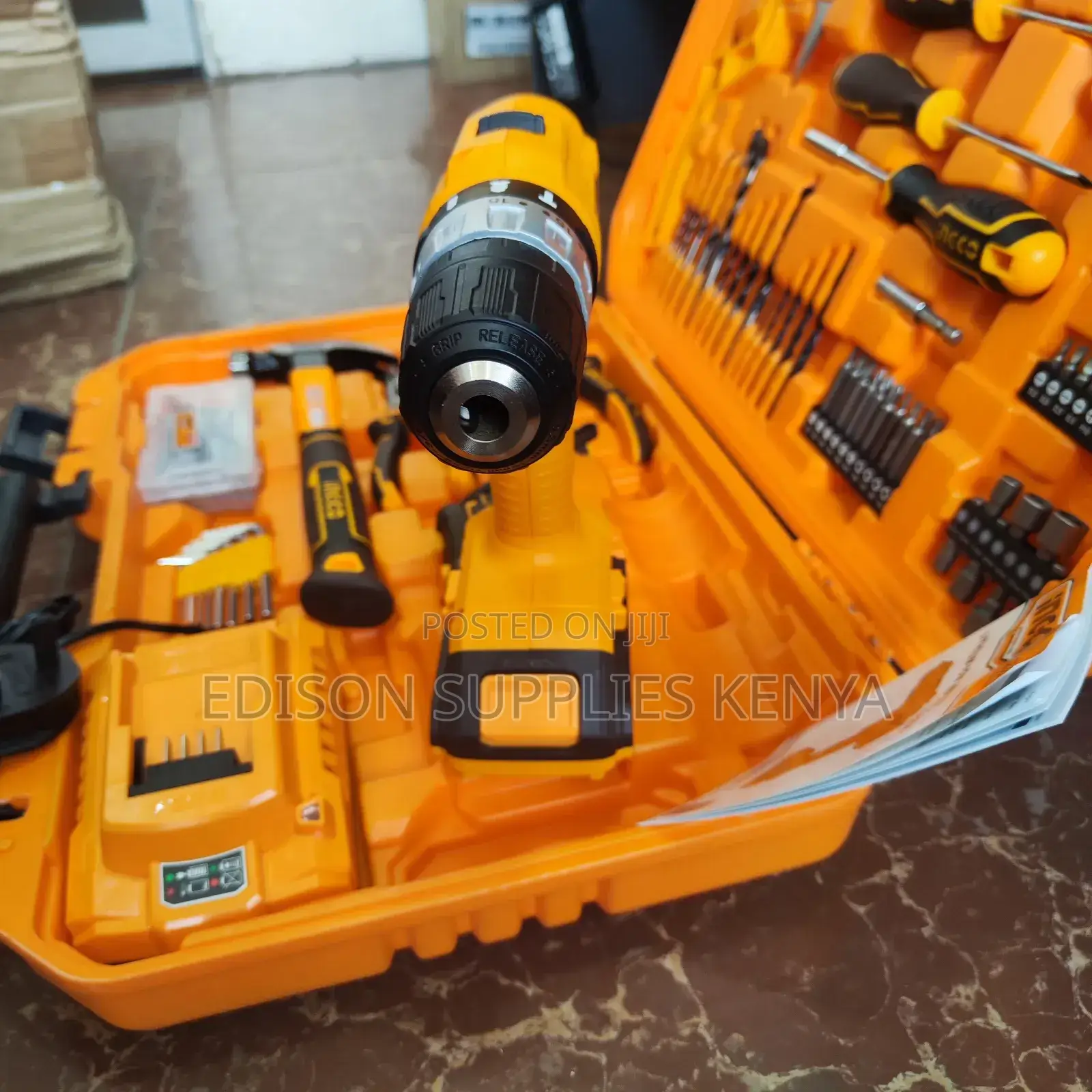 Ingco Cordless Drill Tools Set 165pcs Toolset Tool Boxes