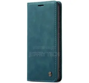 Samsung Galaxy A21S Wallet Magnetic Flip Case Blue