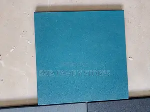 Blue Gym Rubber Tiles. 500mm by 500mm.