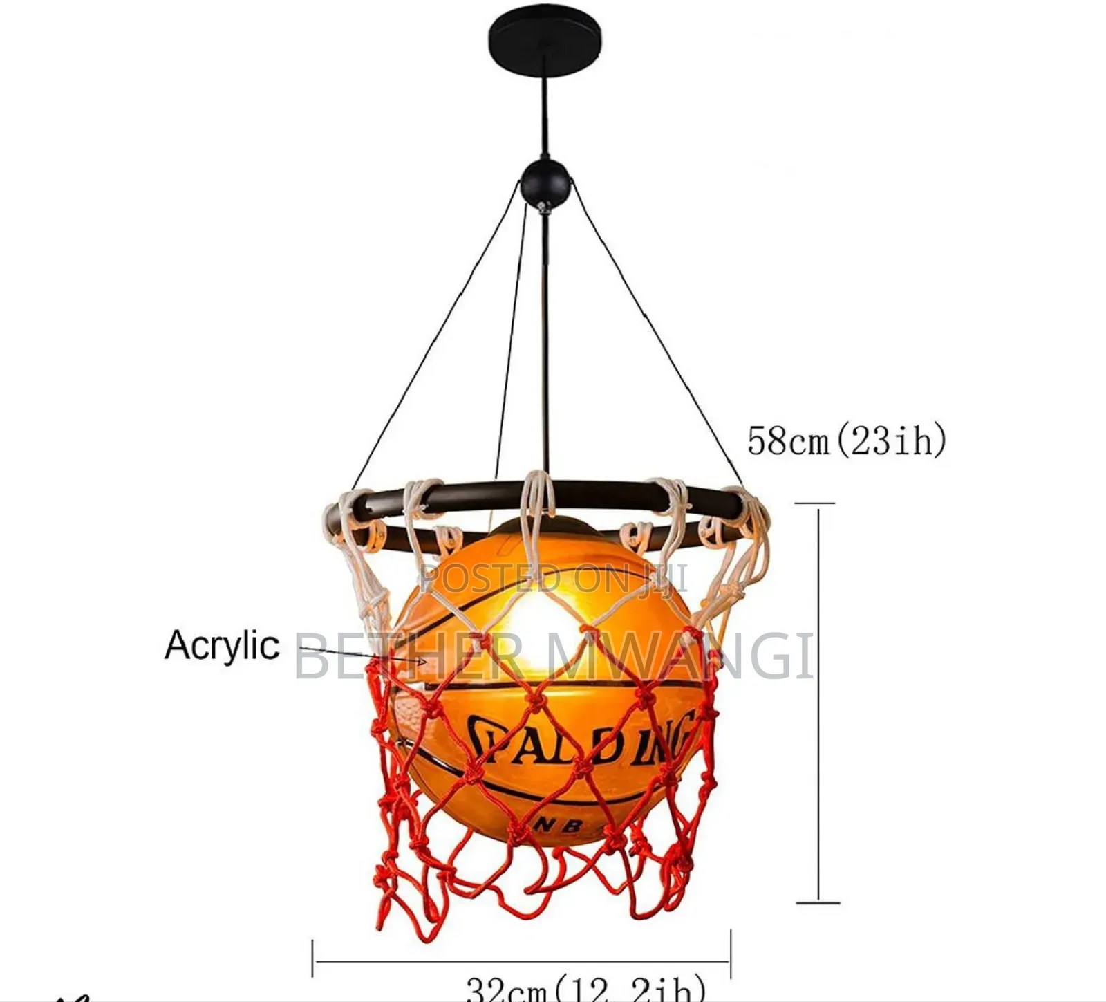 Basketball Chandelier in Kenya