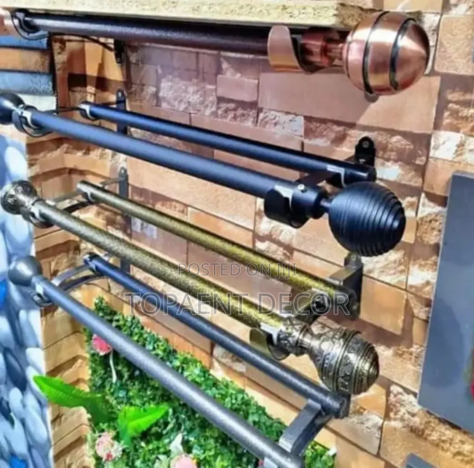 Heavy Duty Powder Coated Window Curtain Rods