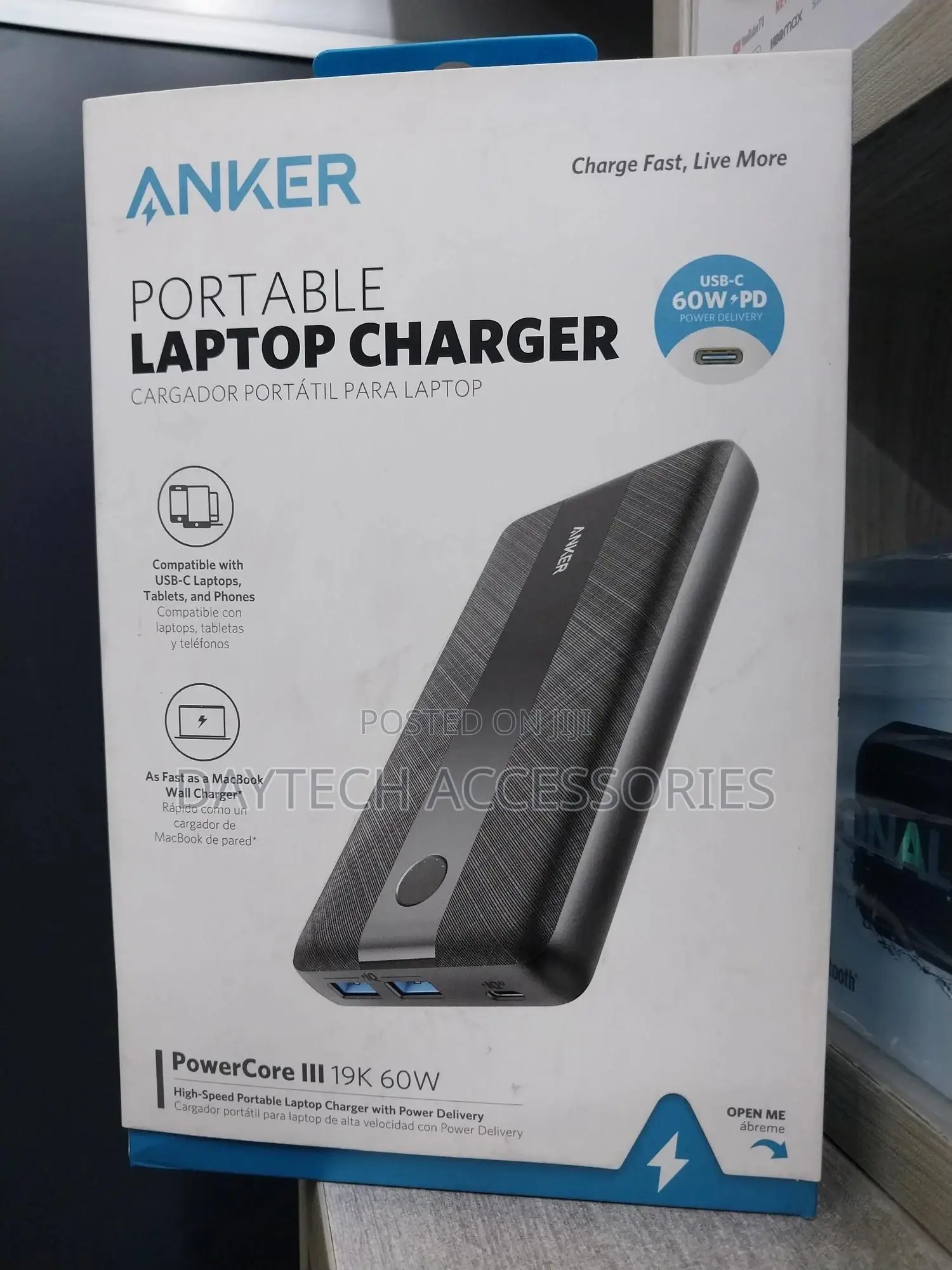 Anker Powercore Iii 60w 19200mah Laptop Power Bank