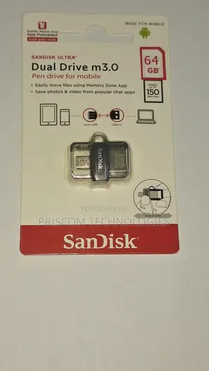 Sandisk OTG USB Flash Drive Flash Disk 8GB