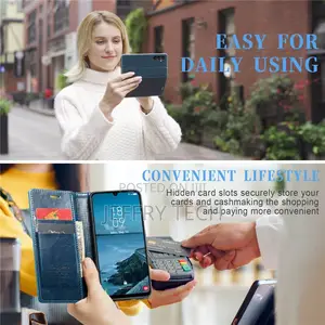 Samsung Galaxy A25 Luxury Wallet Magnetic Case Blue