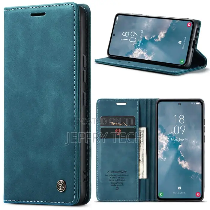 Samsung Galaxy A54 Wallet Retro Leather Case Blue
