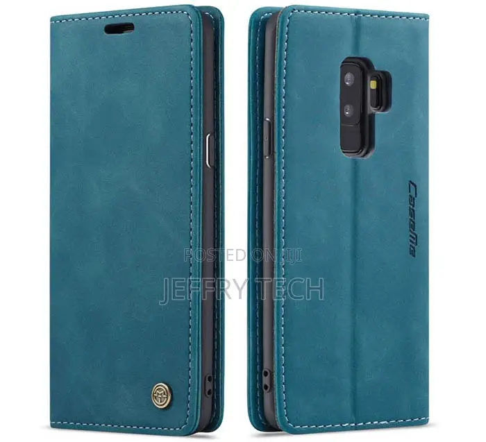 Samsung Galaxy S9 Plus Wallet Kickstand Case Blue