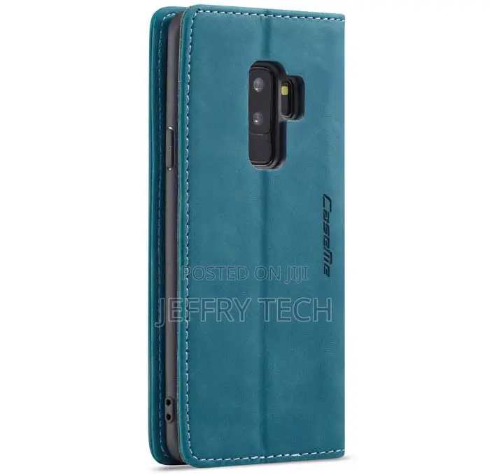 Samsung Galaxy S9 Plus Wallet Kickstand Case Blue