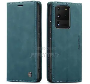 Samsung Galaxy S20 Ultra Wallet Magnetic Flip Case Blue