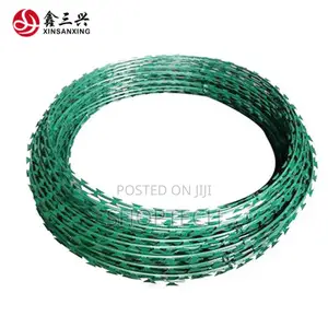 10m Roll Green Razor Wire