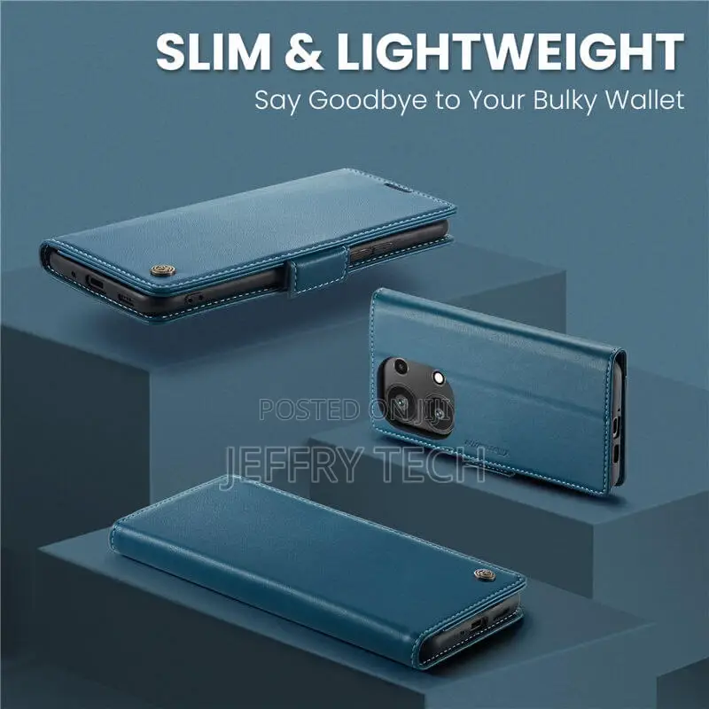 Xiaomi Redmi Note 13 Pro Leather Flip Wallet Blue