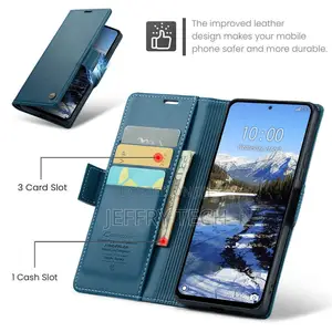 Xiaomi Redmi Note 13 Pro Leather Flip Wallet Blue