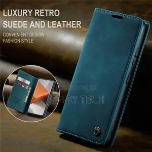 Xiaomi Redmi Note 13 Pro Plus Leather Case Blue