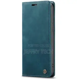 iPhone 13 Pro Max Wallet Kickstand Case Blue