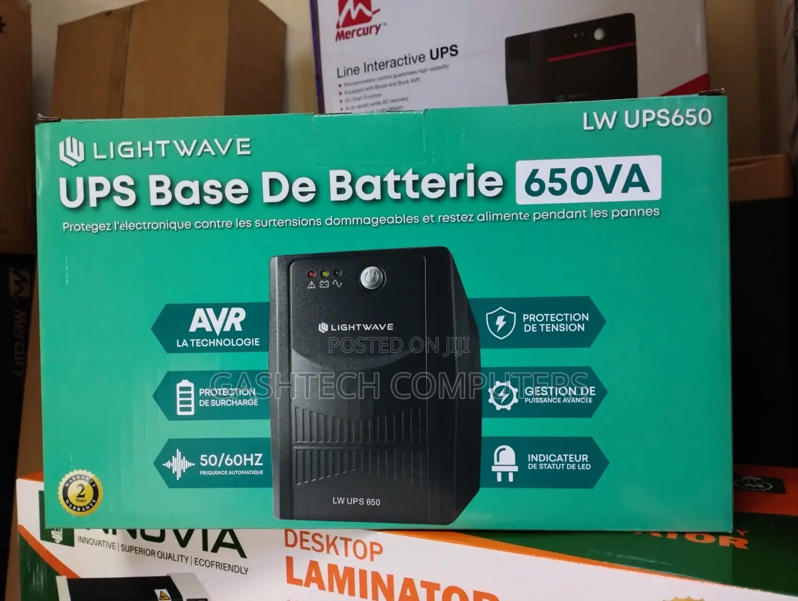 Lightwave UPS 650VA Back Up Uninterrupted Power Supply