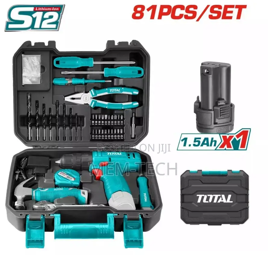 Total THKTHP10812 81 PCS Tools Set