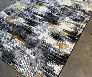 Black/White Classy 3D Home Carpet