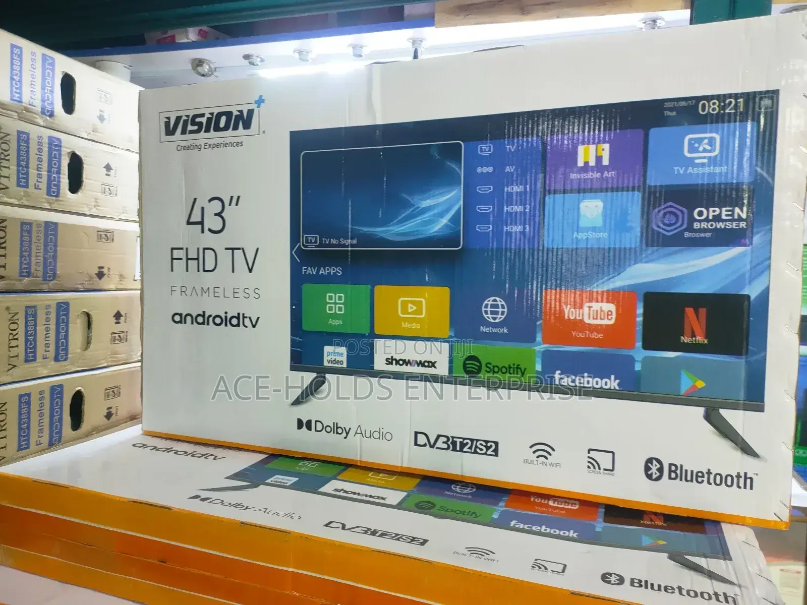 Vision  43" Smart Android Powered Tv