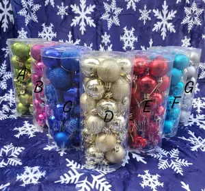 4 Cm 24pcs Christmas Balls Decor Set*